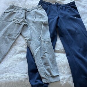 Nike men Gray and Navy Joggers